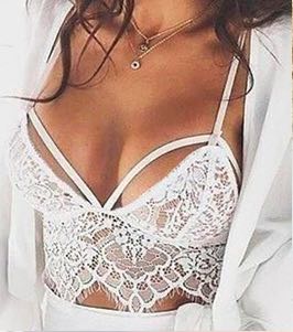 Szexi alap bralet, divatos, csipke melltartó, bralette, fekete és fehér színben